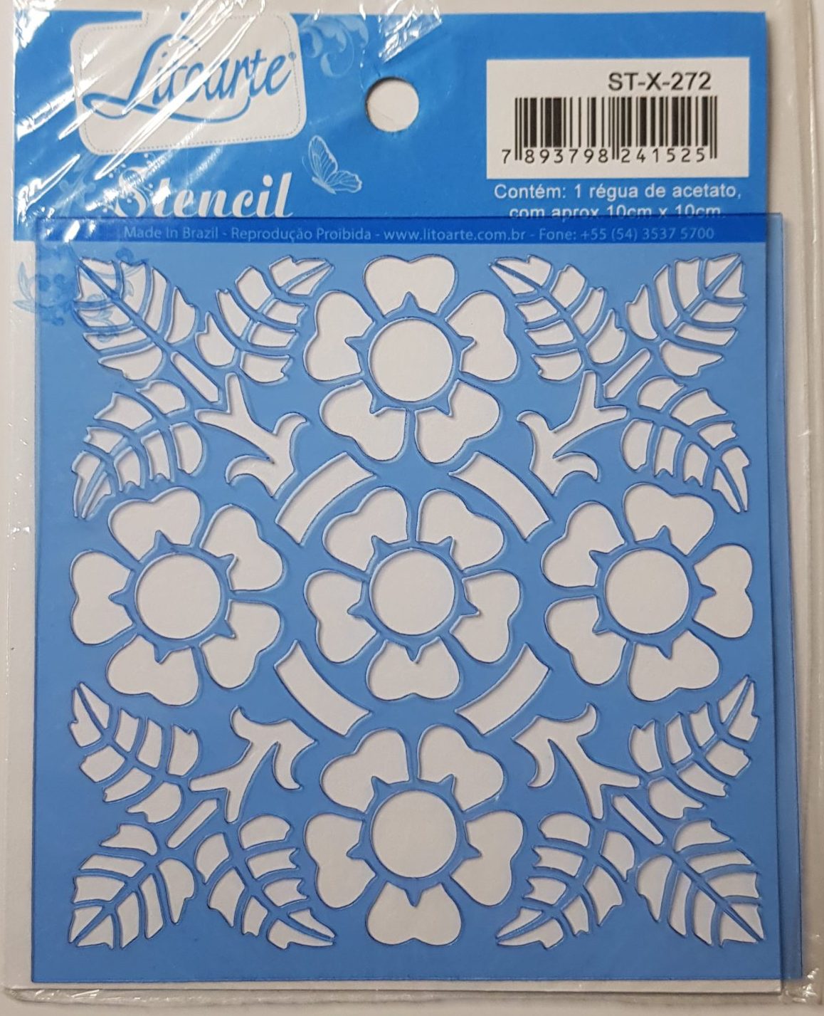 Stencil LitoArte 10 cm x 10 cm ST-X 272
