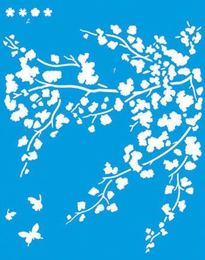 Stencil LitoArte 25 cm x 20cm STR 074