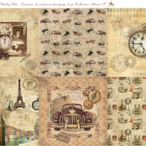 Lamina de Seda "La tiendita Shabby Chic" Pa1