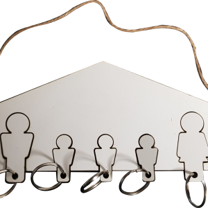 Porta llaves familia  integrantes