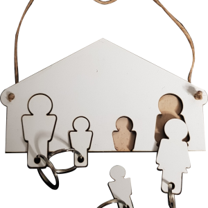 Porta llaves familia 4  integrantes