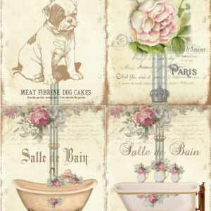 Lamina de Seda "La tiendita Shabby Chic" VSNB 1