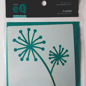 Stencil Chico 10 cm x 10 cm EqArte 834 Diente de León