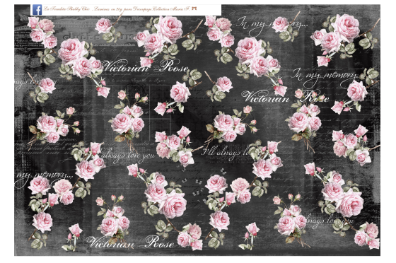 Lamina de Seda "La tiendita Shabby Chic" N4HBLACK