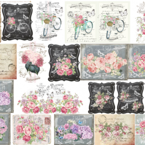 Lamina de Seda "La tiendita Shabby Chic" PRN7