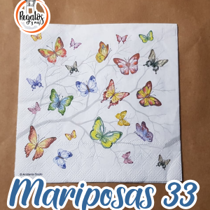 Servilleta Mariposas 33