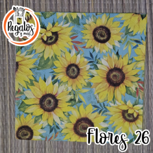 Servilleta Flores 26