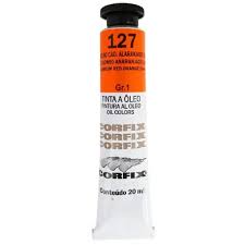 Oleo corfix 20 ml Rojo cadmio Anaranjado 127