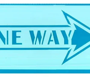Stencil Grande 13.5 cm x 28 cm EqArte 102 One Way
