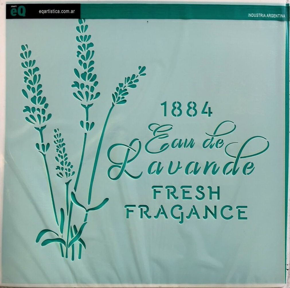 Stencil 30 cm x 30 cm EqArte 1036 FRESH FRAGANCE