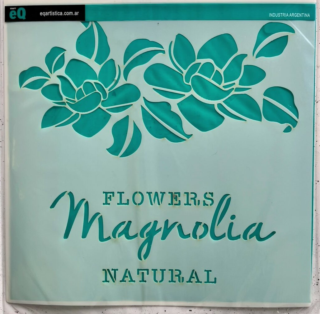 Stencil 30 cm x 30 cm EqArte 1040 MAGNOLIA