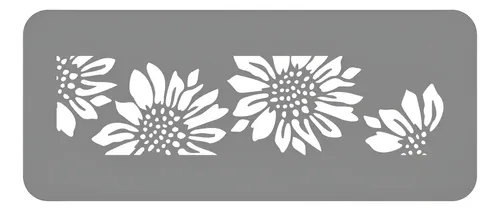 Stencil Mini 17 cm x 4.5 cm EqArte 340 GIRASOLES