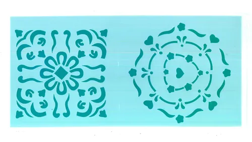 Stencil Grande 13.5 cm x 28 cm EqArte 71 mandalas